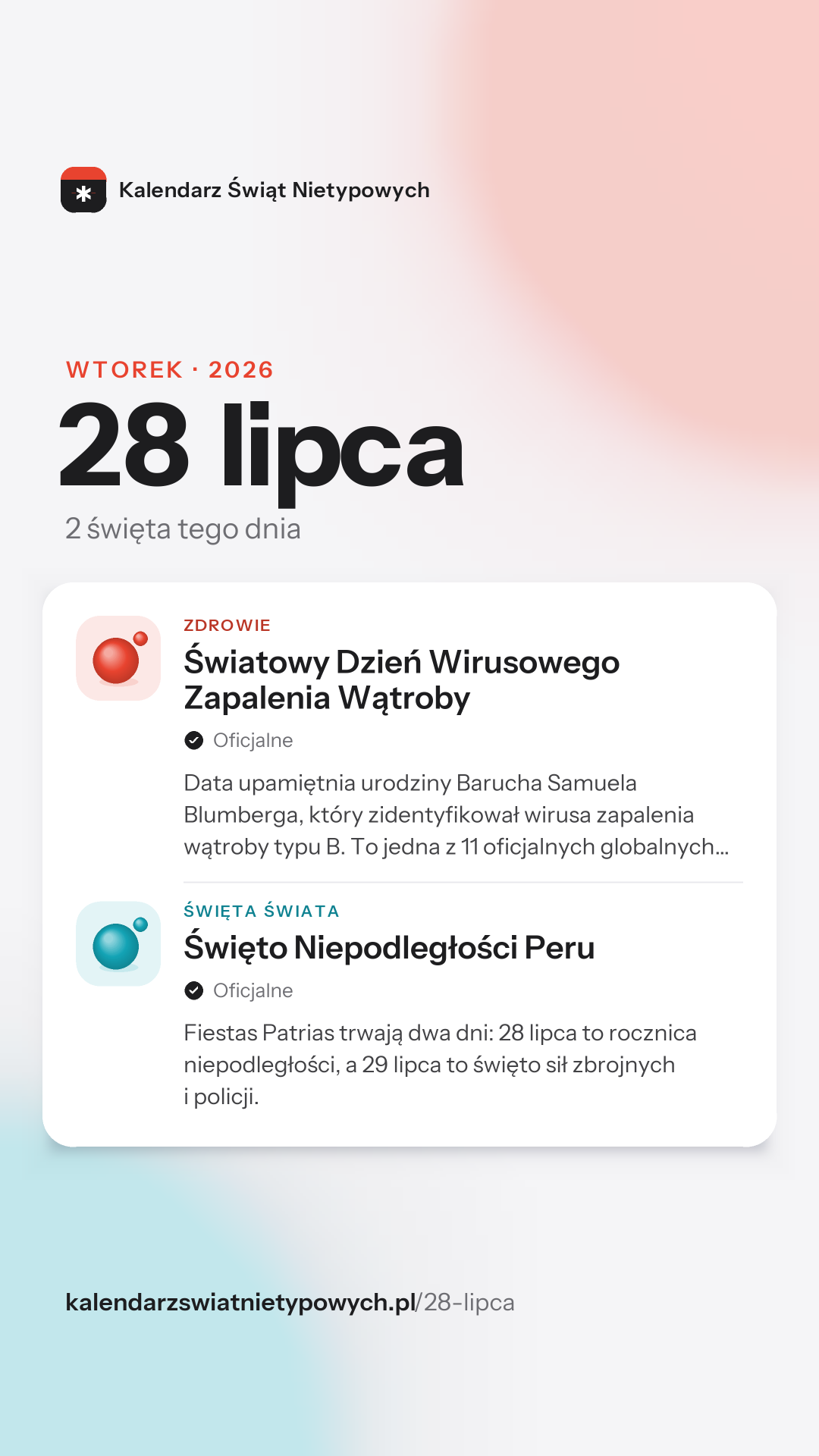 Grafika dnia 28 lipca, format stories 9:16