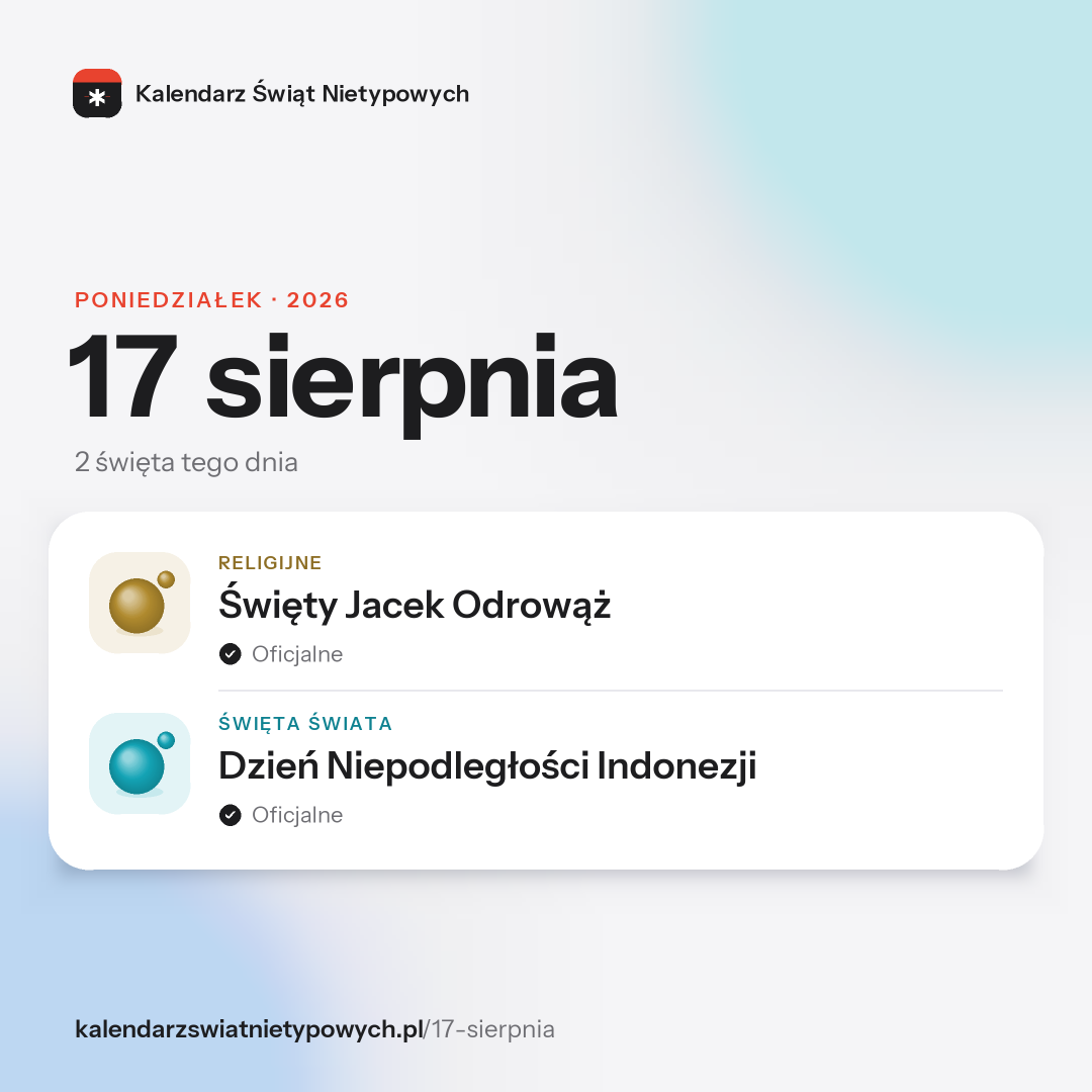 Grafika dnia 17 sierpnia, format post 1:1