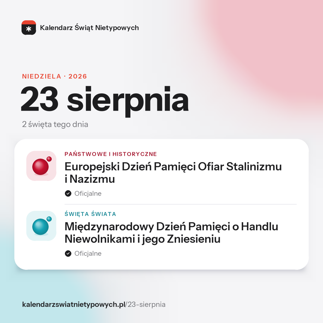 Grafika dnia 23 sierpnia, format post 1:1