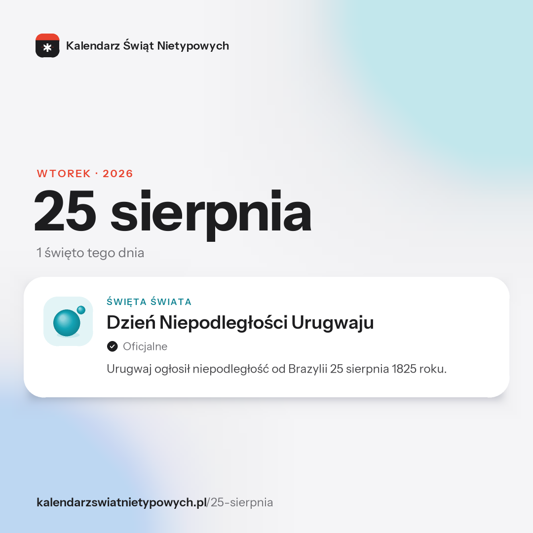 Grafika dnia 25 sierpnia, format post 1:1