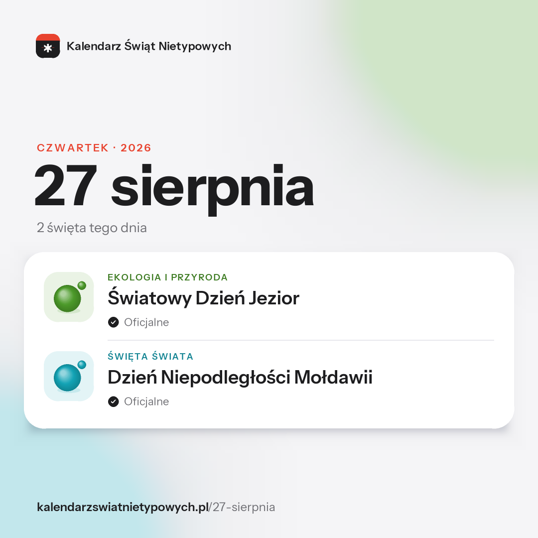 Grafika dnia 27 sierpnia, format post 1:1