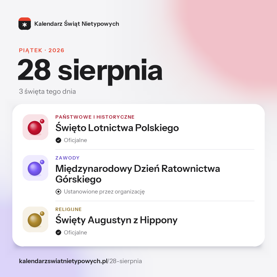 Grafika dnia 28 sierpnia, format post 1:1