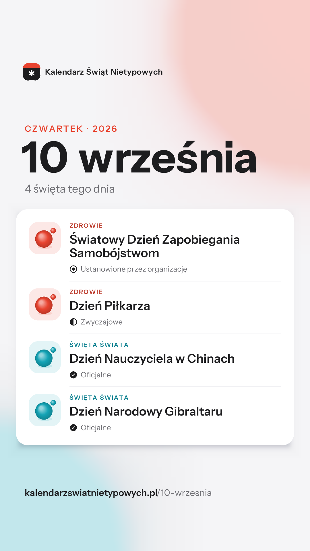 Grafika dnia 10 września, format stories 9:16