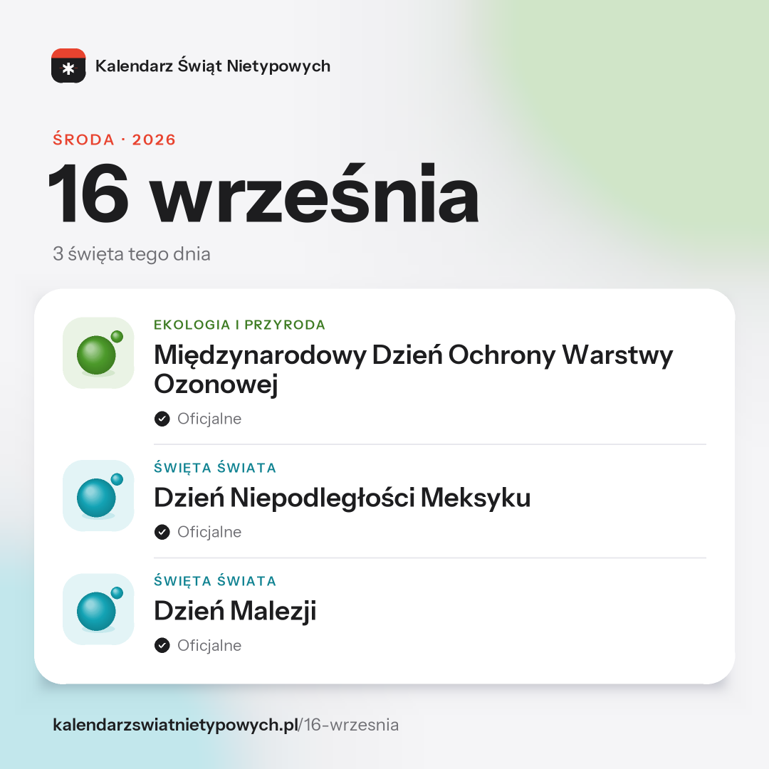 Grafika dnia 16 września, format post 1:1