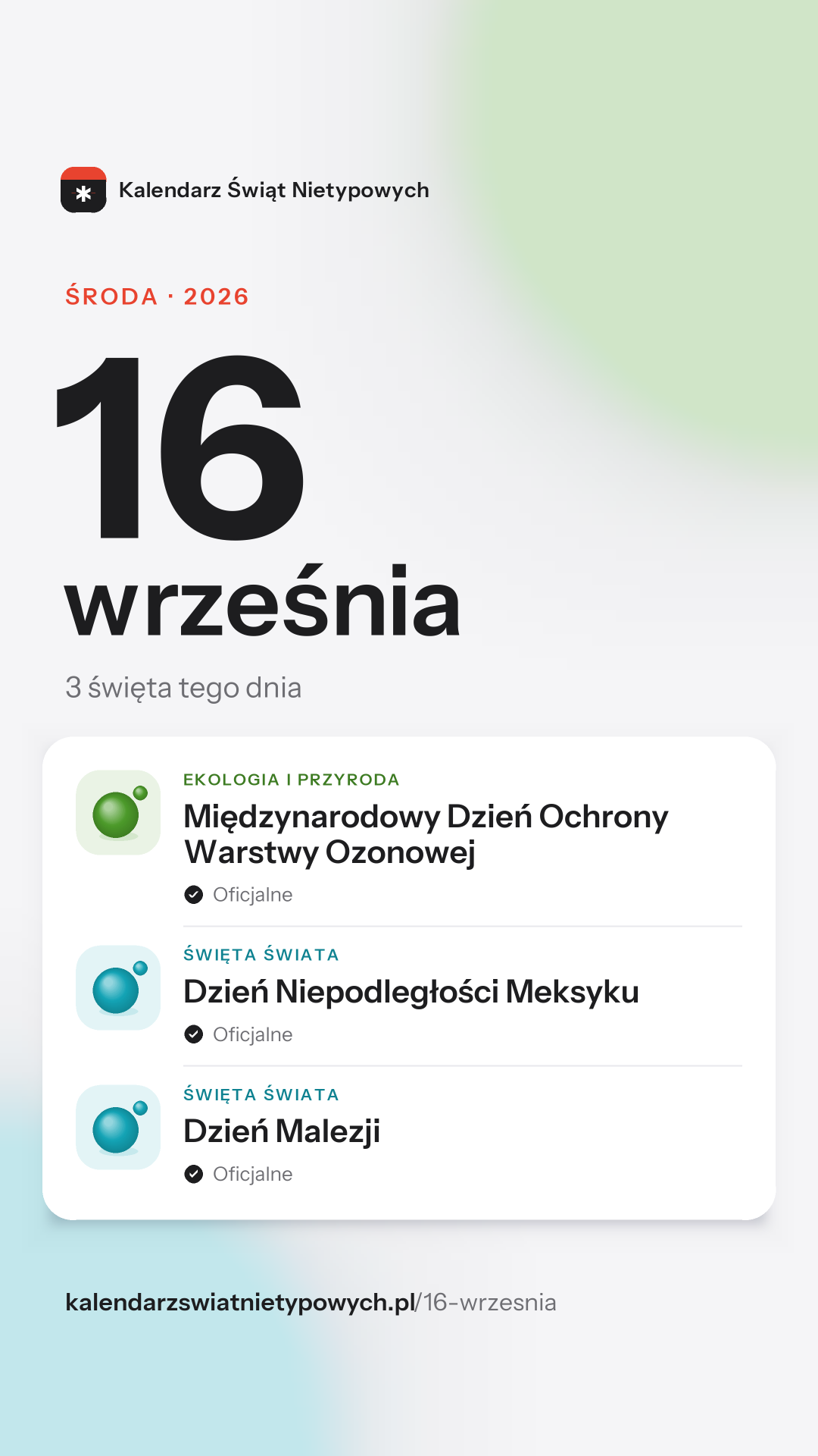 Grafika dnia 16 września, format stories 9:16
