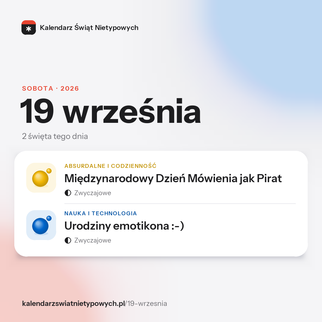 Grafika dnia 19 września, format post 1:1