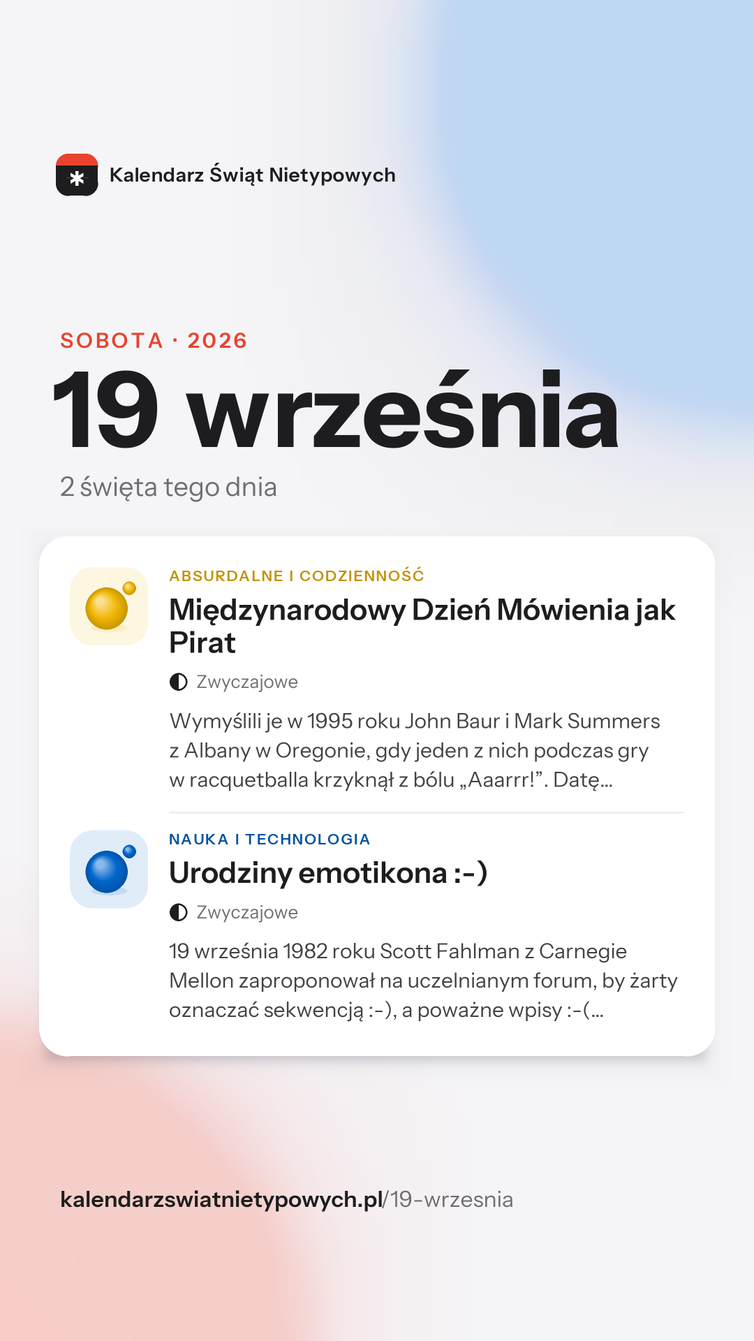 Grafika dnia 19 września, format stories 9:16