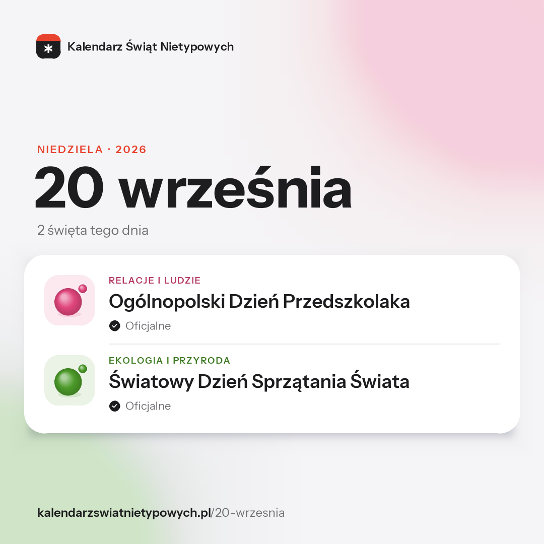 Grafika dnia 20 września, format post 1:1