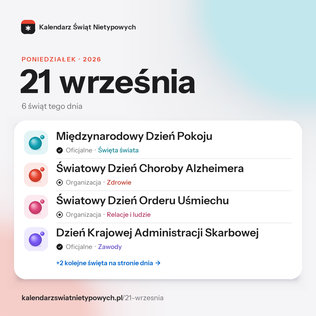 Grafika dnia 21 września, format post 1:1