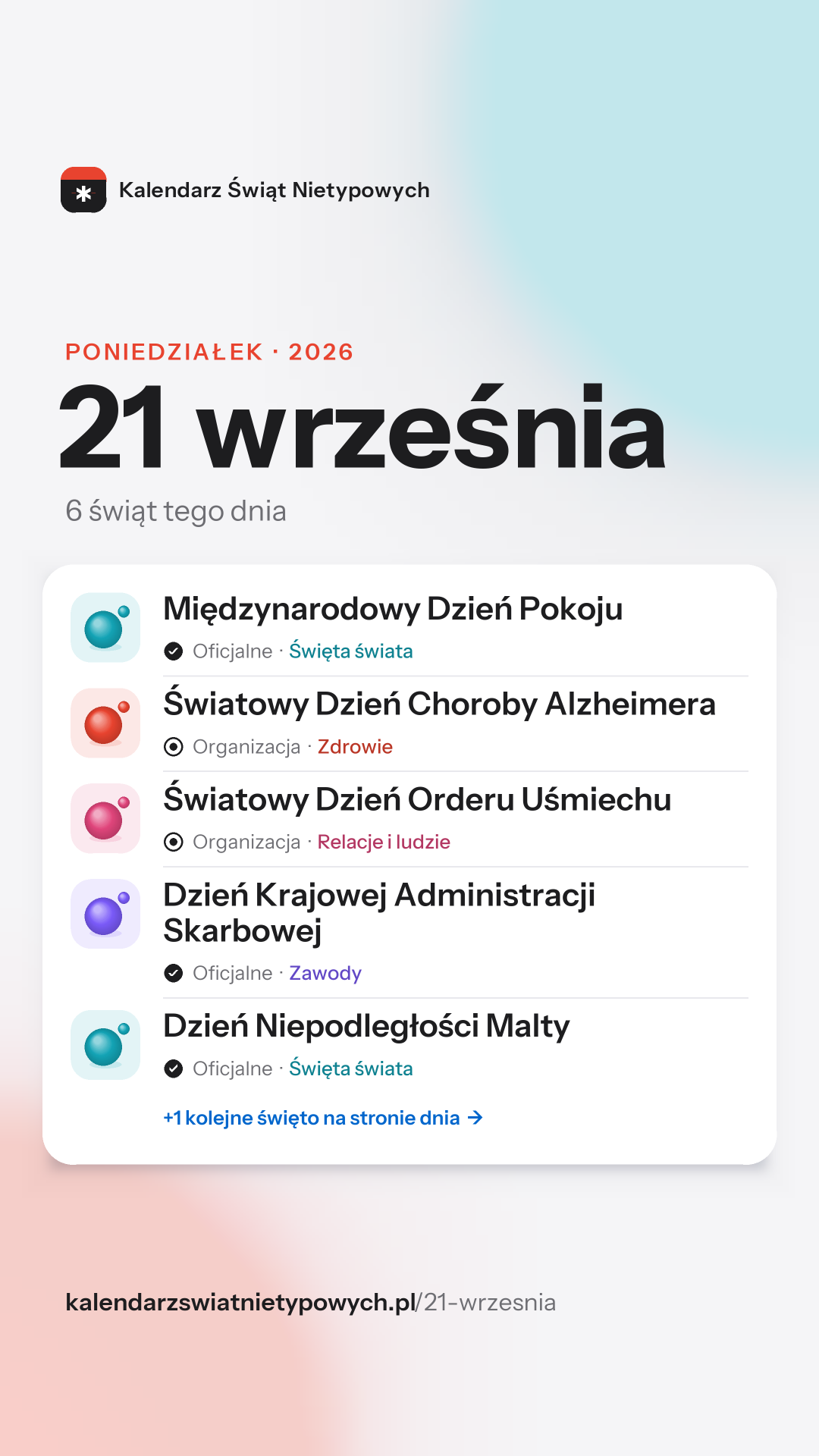 Grafika dnia 21 września, format stories 9:16