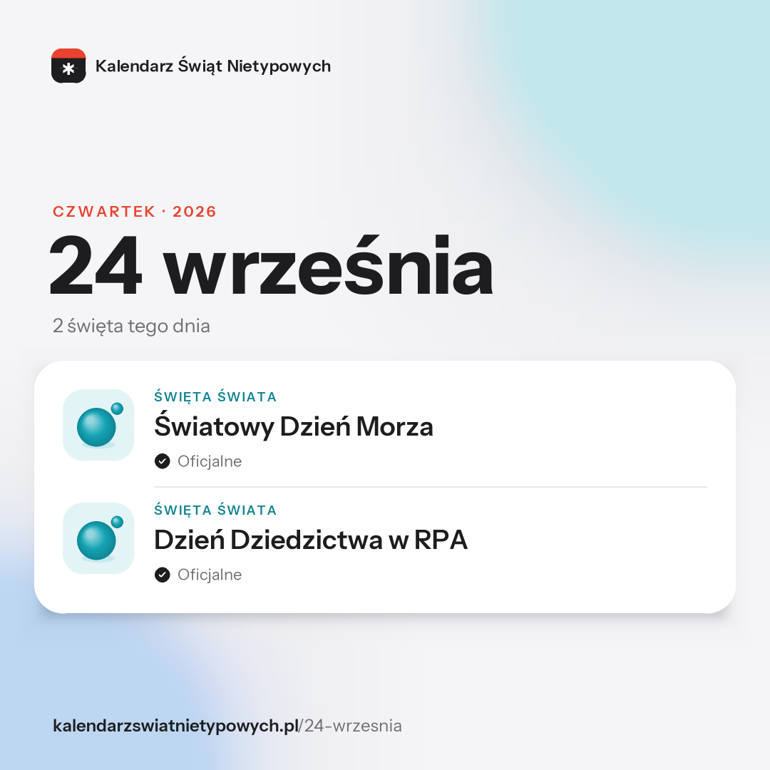 Grafika dnia 24 września, format post 1:1