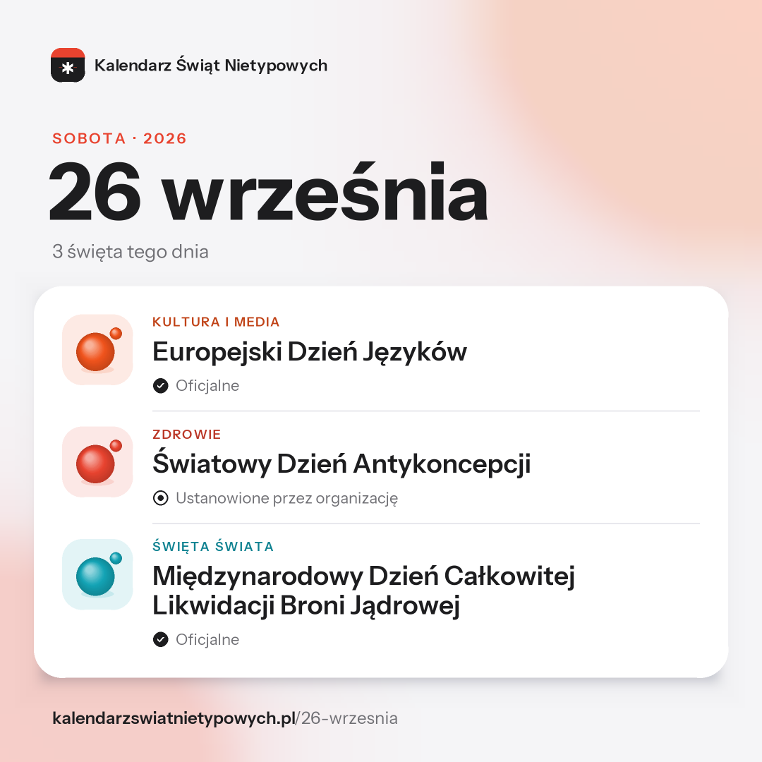 Grafika dnia 26 września, format post 1:1