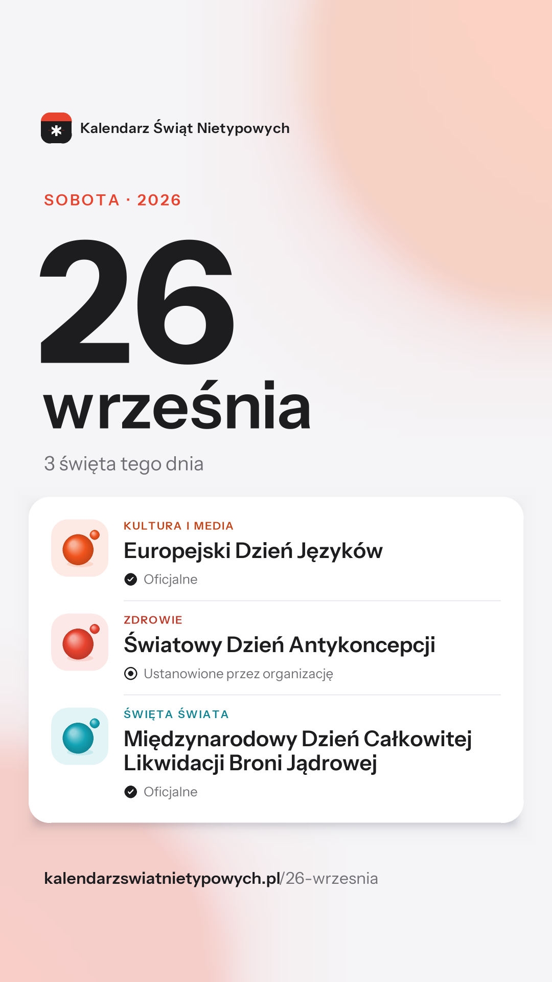 Grafika dnia 26 września, format stories 9:16