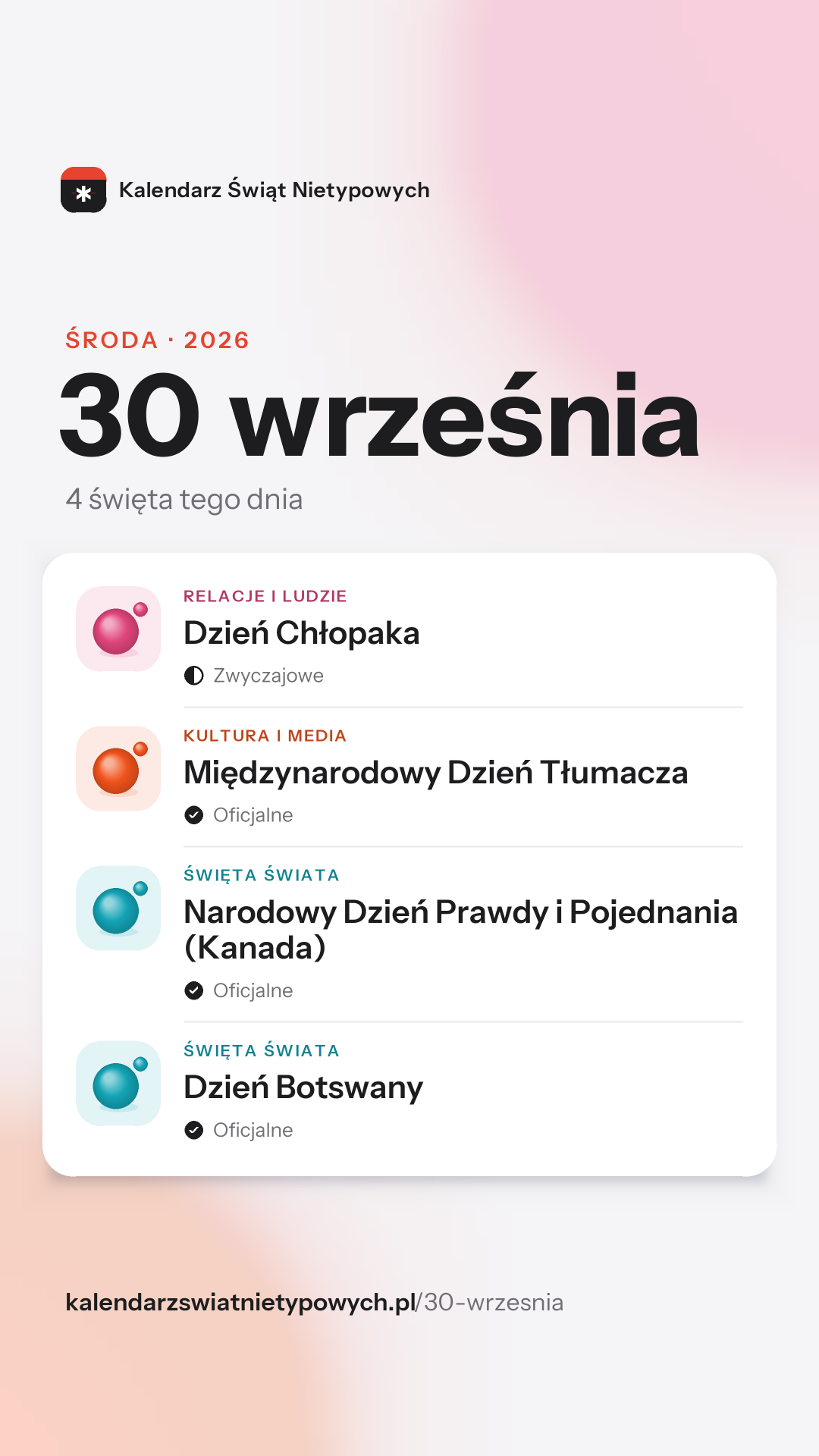 Grafika dnia 30 września, format stories 9:16