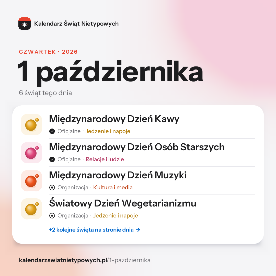 Grafika dnia 1 października, format post 1:1