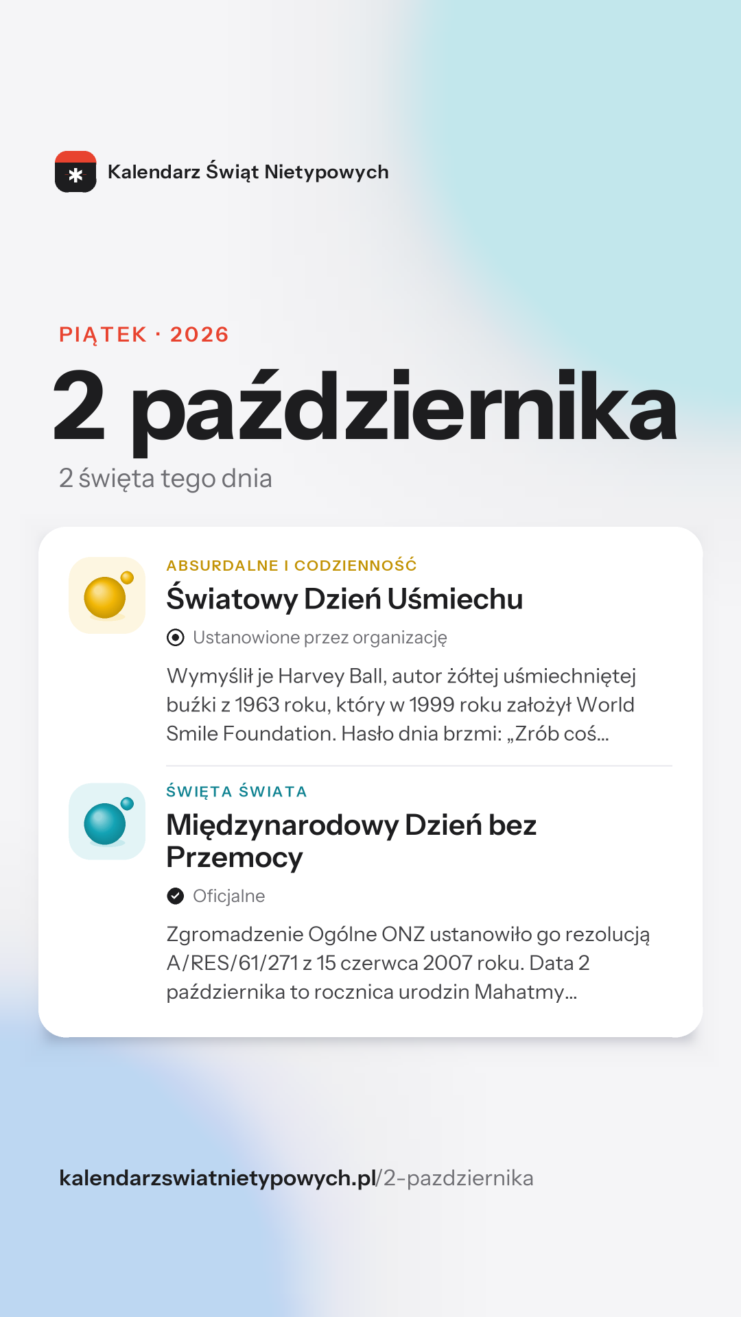 Grafika dnia 2 października, format stories 9:16