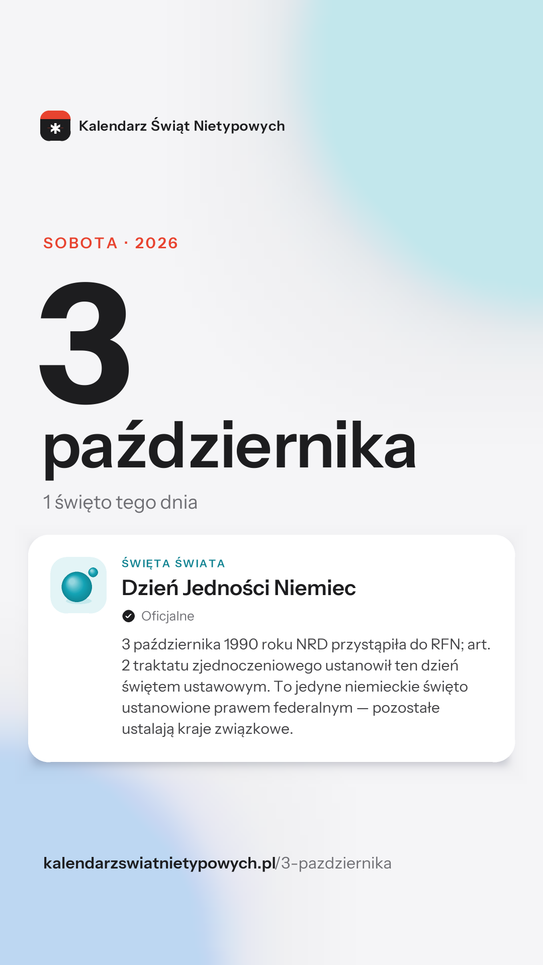 Grafika dnia 3 października, format stories 9:16