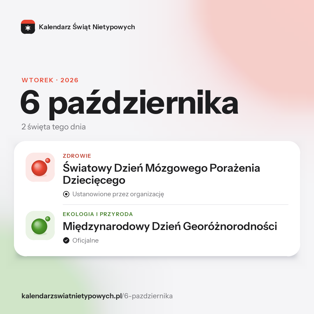 Grafika dnia 6 października, format post 1:1