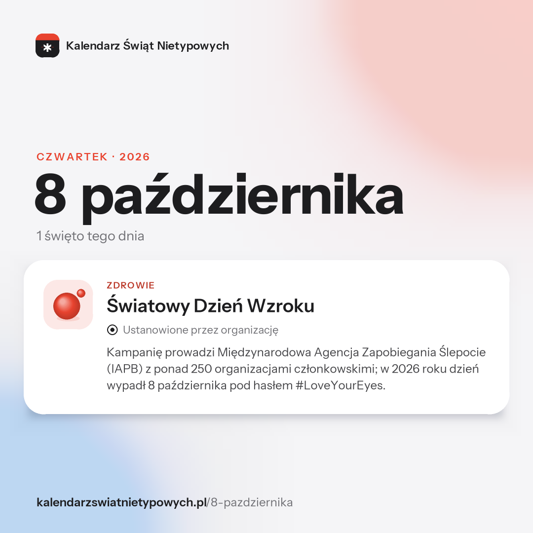 Grafika dnia 8 października, format post 1:1
