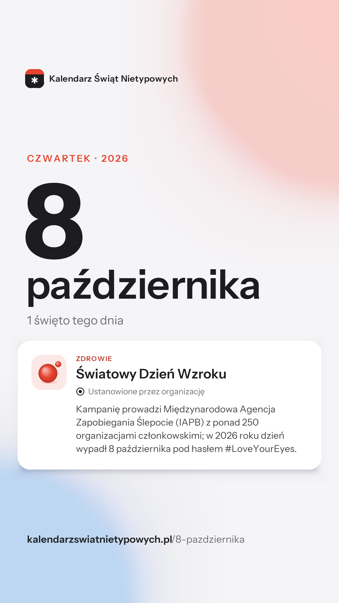 Grafika dnia 8 października, format stories 9:16