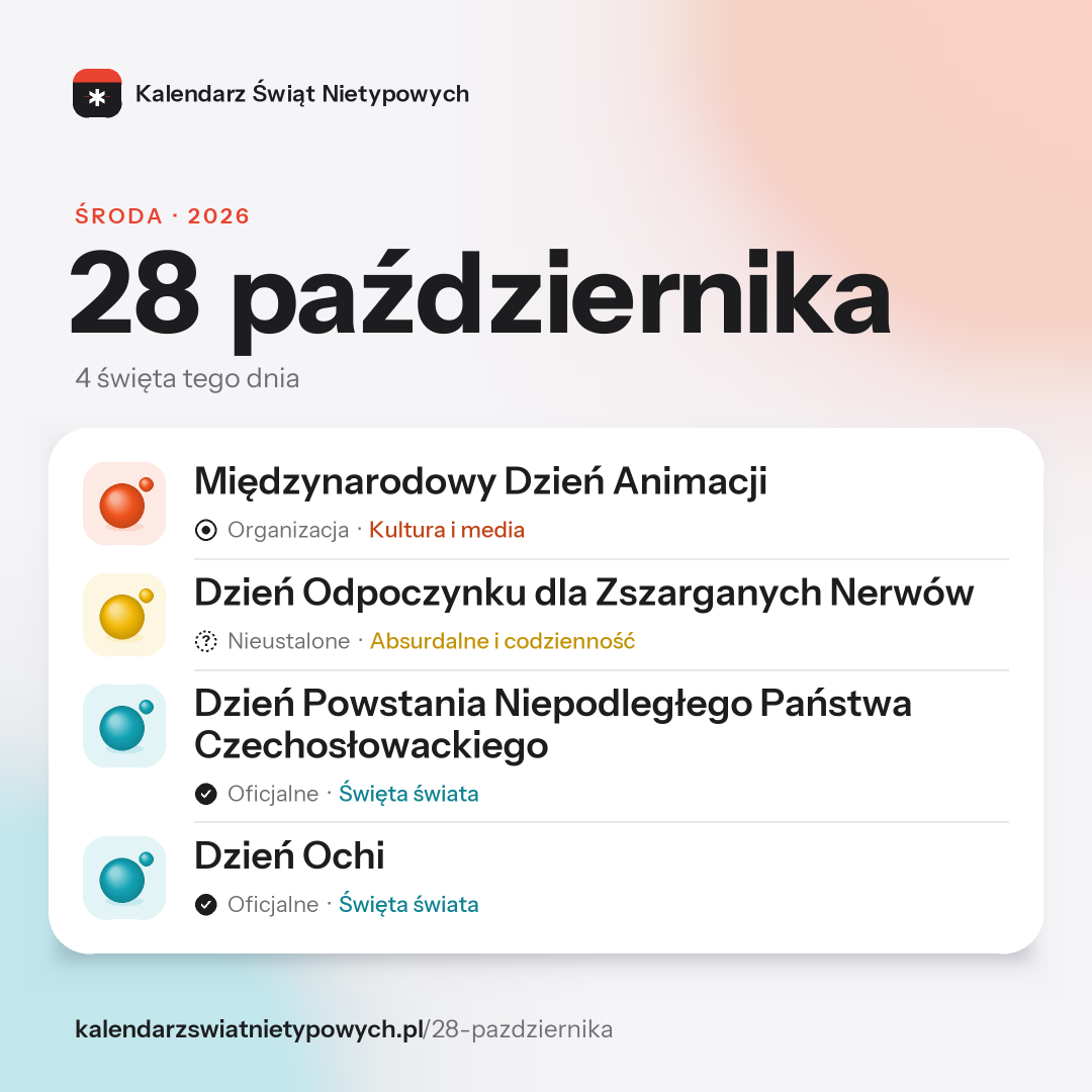 Grafika dnia 28 października, format post 1:1