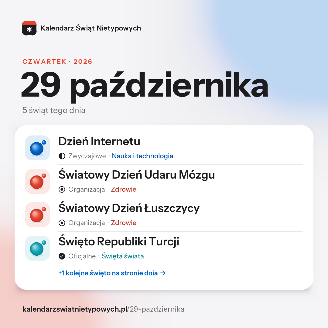 Grafika dnia 29 października, format post 1:1