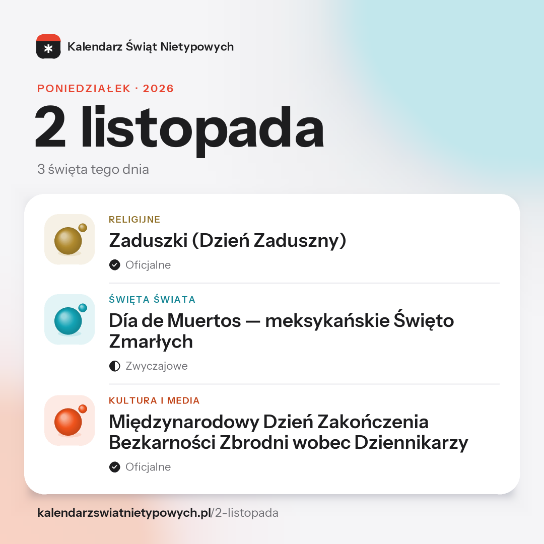 Grafika dnia 2 listopada, format post 1:1
