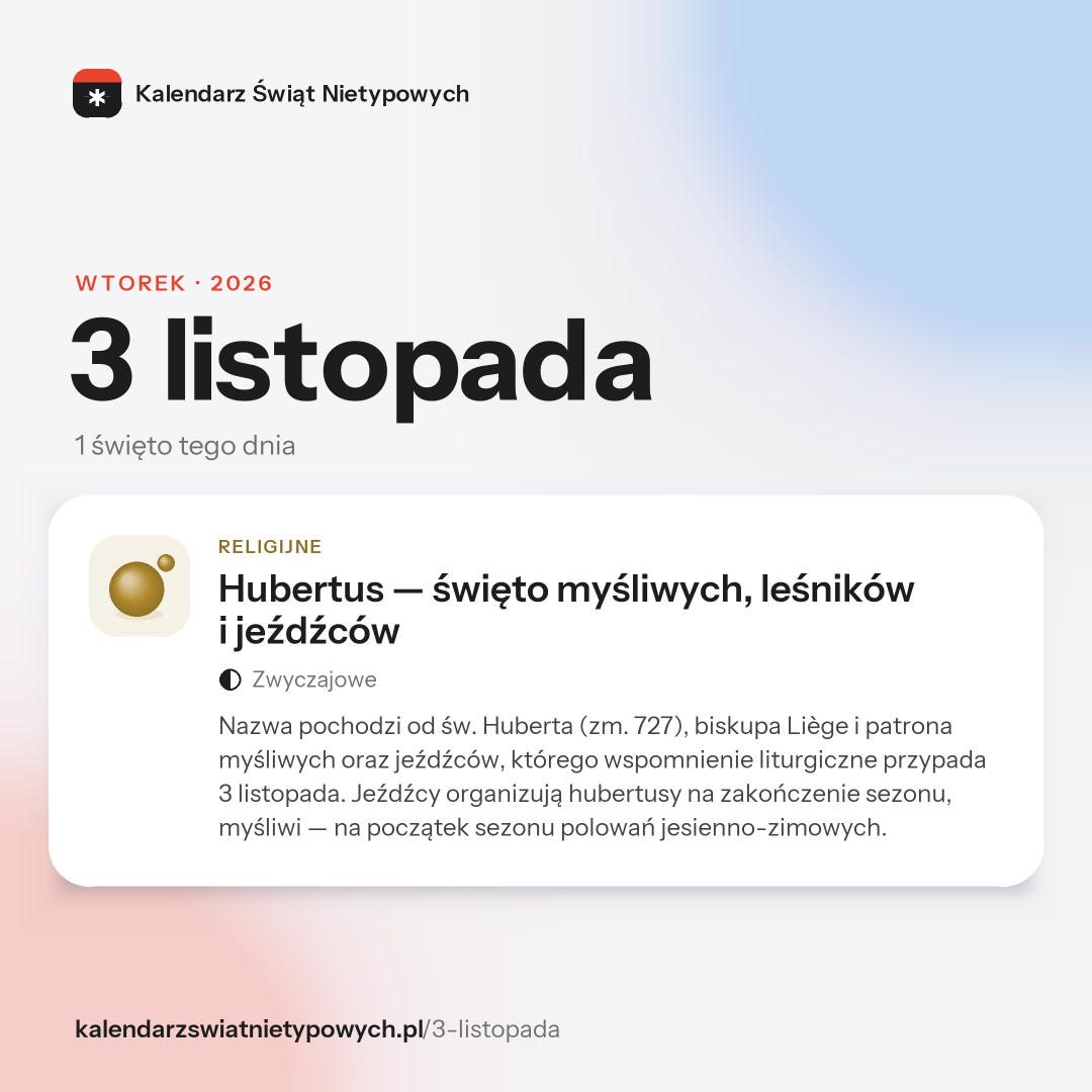 Grafika dnia 3 listopada, format post 1:1