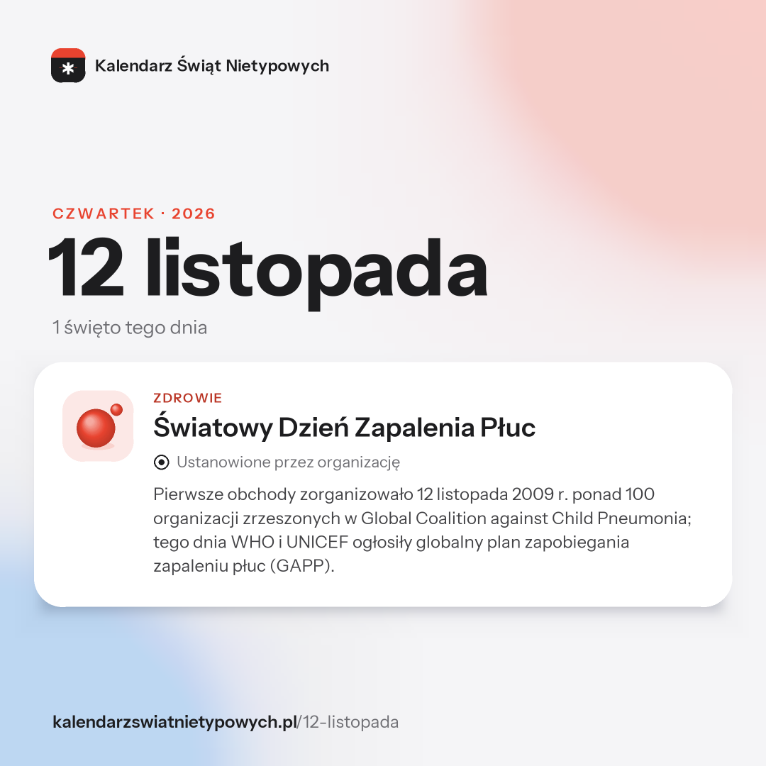 Grafika dnia 12 listopada, format post 1:1