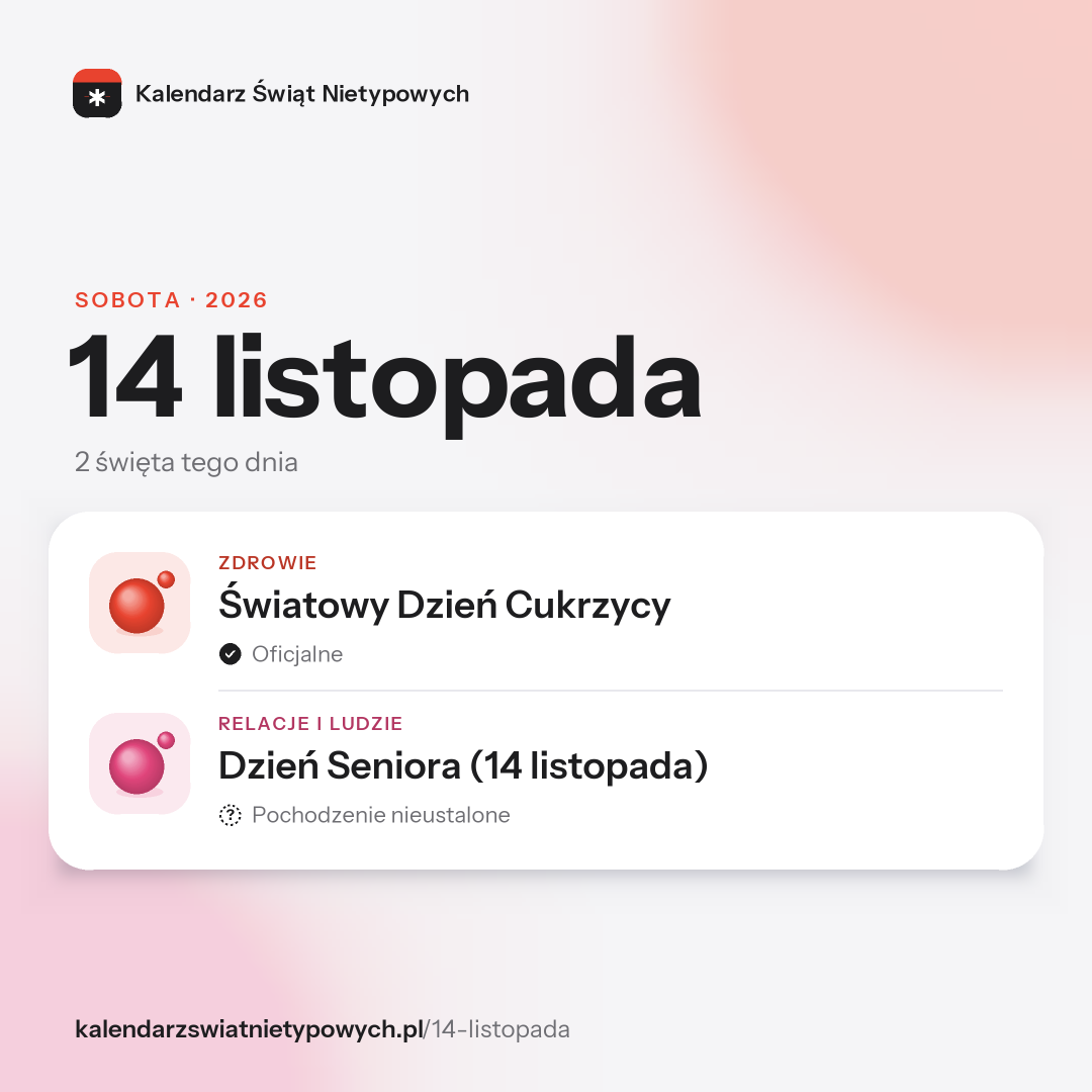 Grafika dnia 14 listopada, format post 1:1