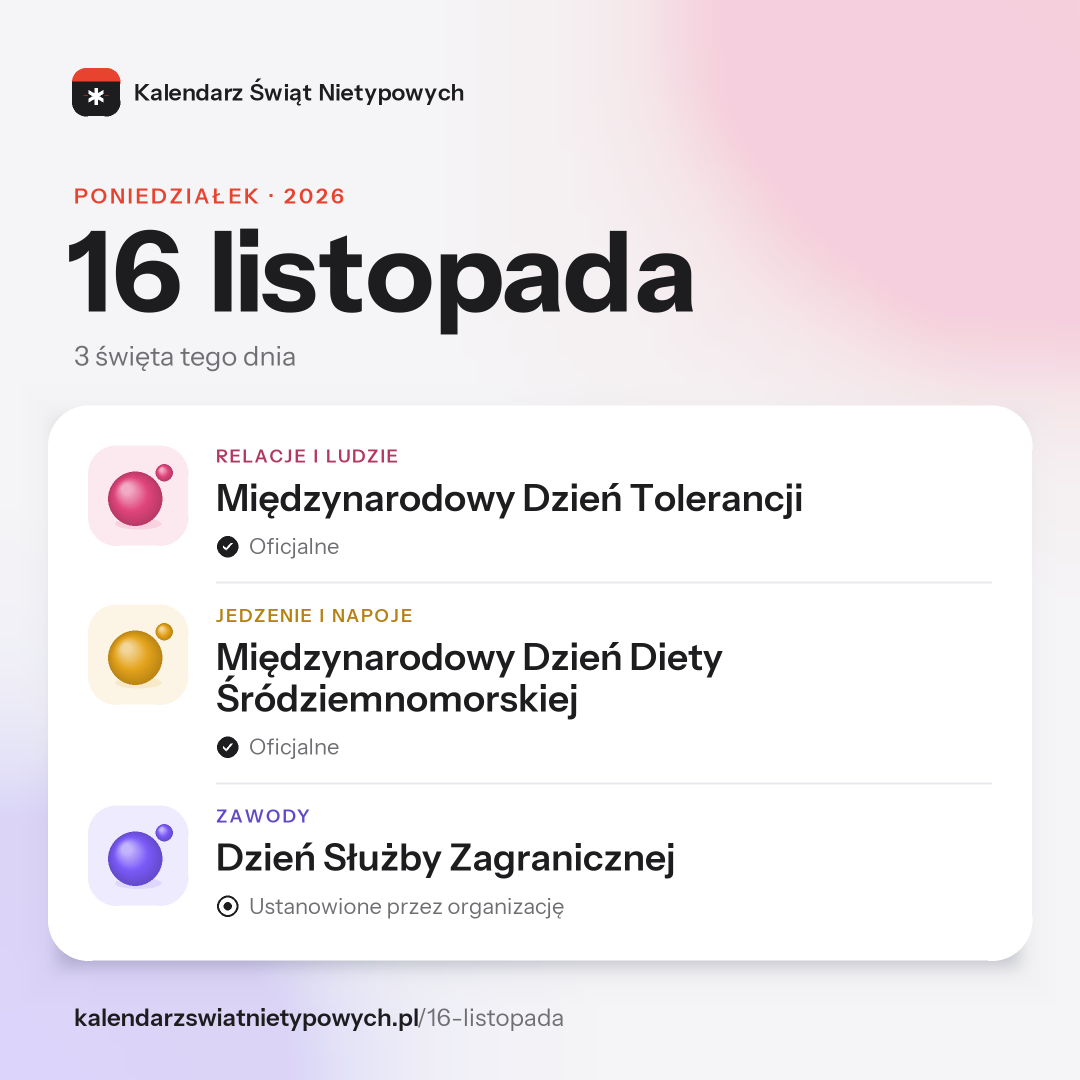 Grafika dnia 16 listopada, format post 1:1