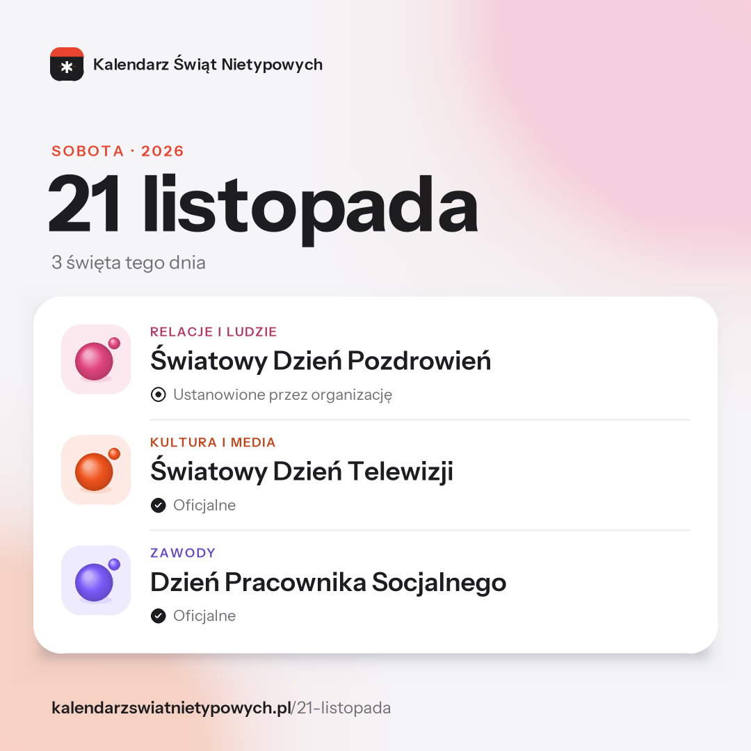 Grafika dnia 21 listopada, format post 1:1