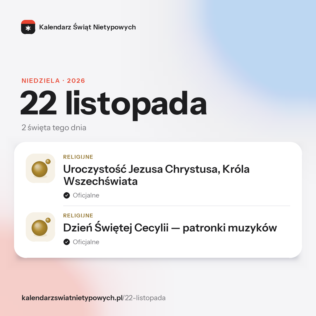 Grafika dnia 22 listopada, format post 1:1