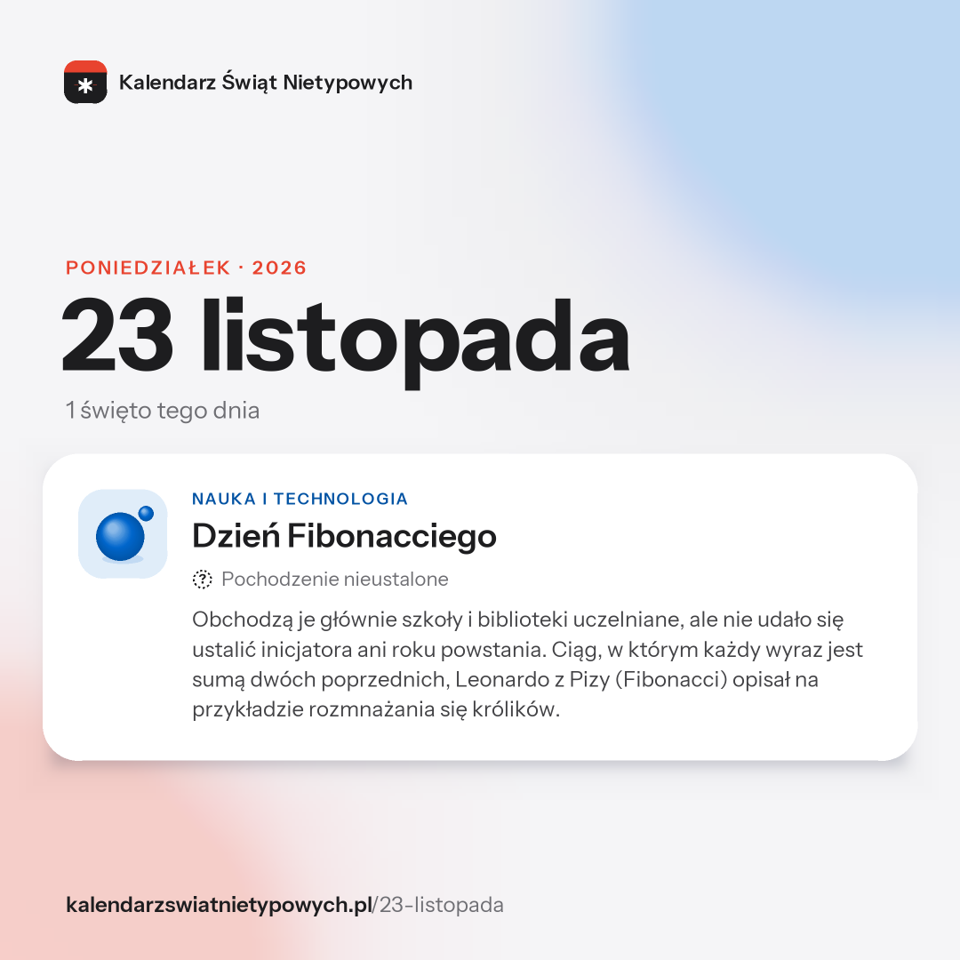 Grafika dnia 23 listopada, format post 1:1