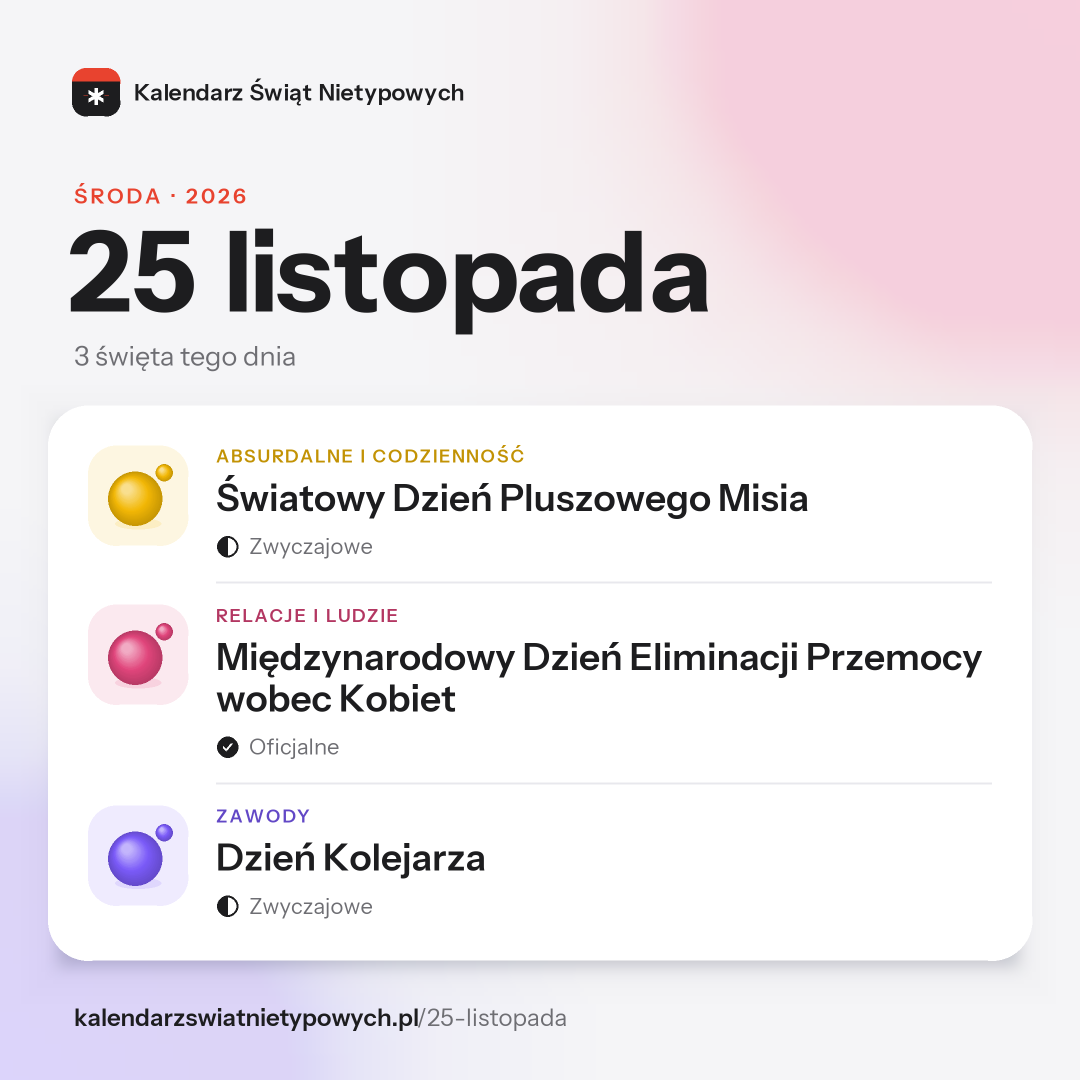 Grafika dnia 25 listopada, format post 1:1