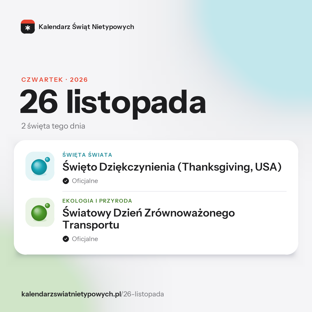 Grafika dnia 26 listopada, format post 1:1