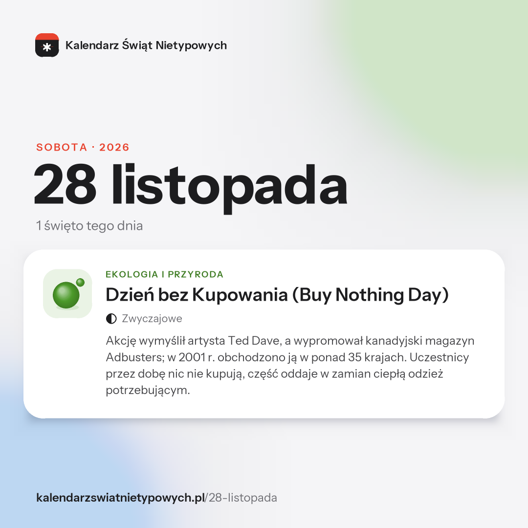 Grafika dnia 28 listopada, format post 1:1