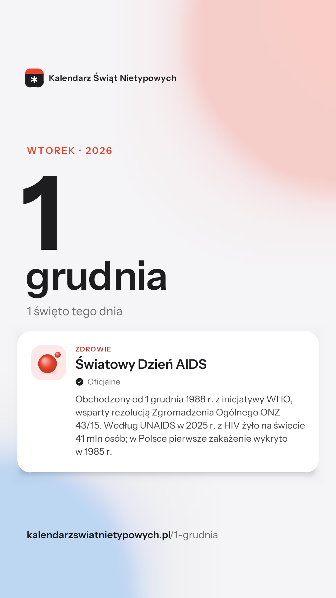 Grafika dnia 1 grudnia, format stories 9:16