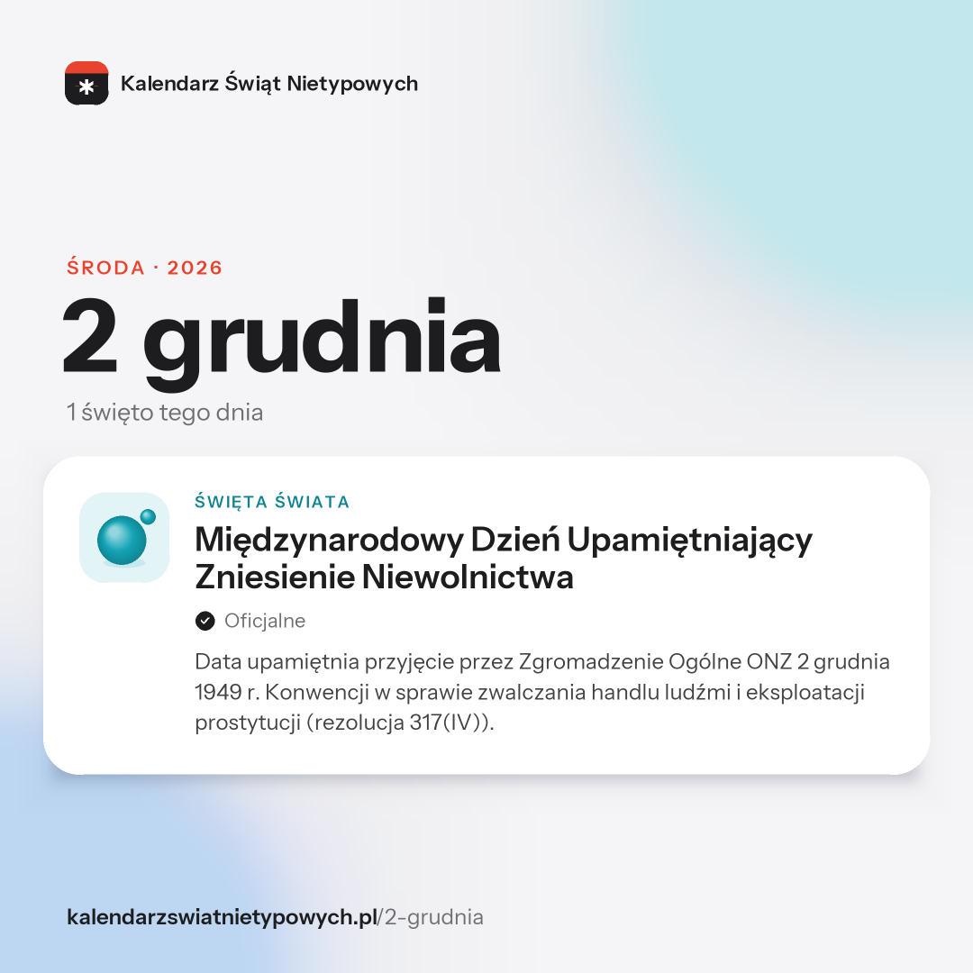 Grafika dnia 2 grudnia, format post 1:1