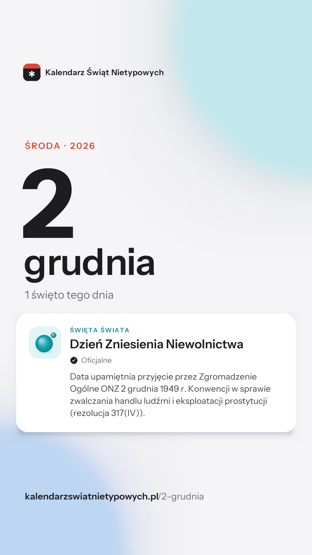 Grafika dnia 2 grudnia, format stories 9:16