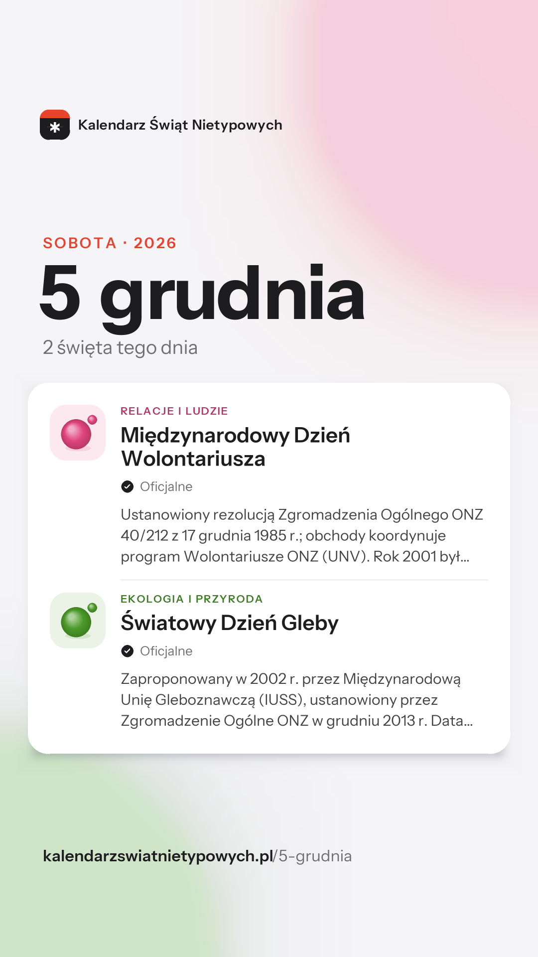 Grafika dnia 5 grudnia, format stories 9:16