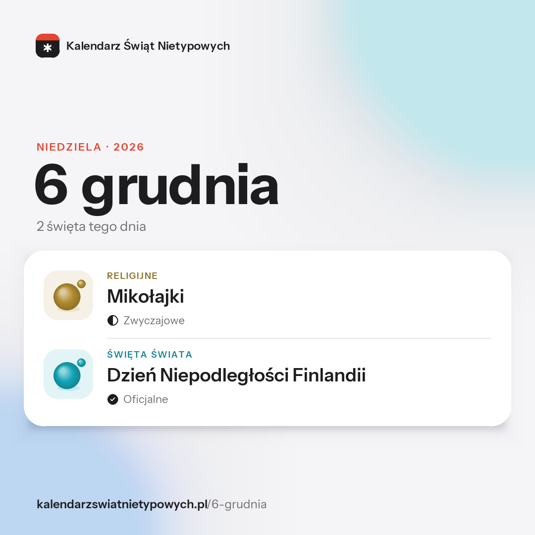 Grafika dnia 6 grudnia, format post 1:1