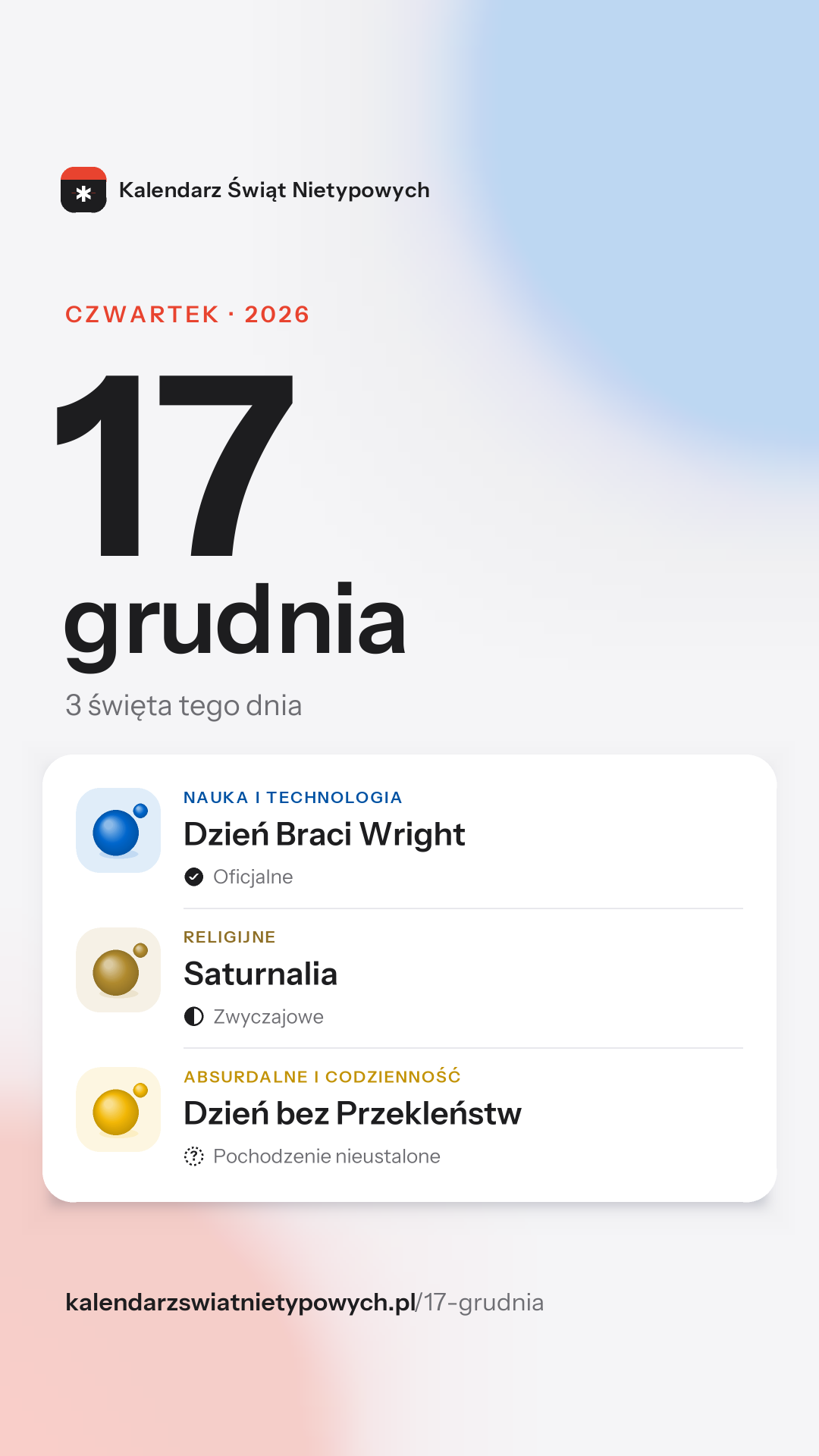Grafika dnia 17 grudnia, format stories 9:16
