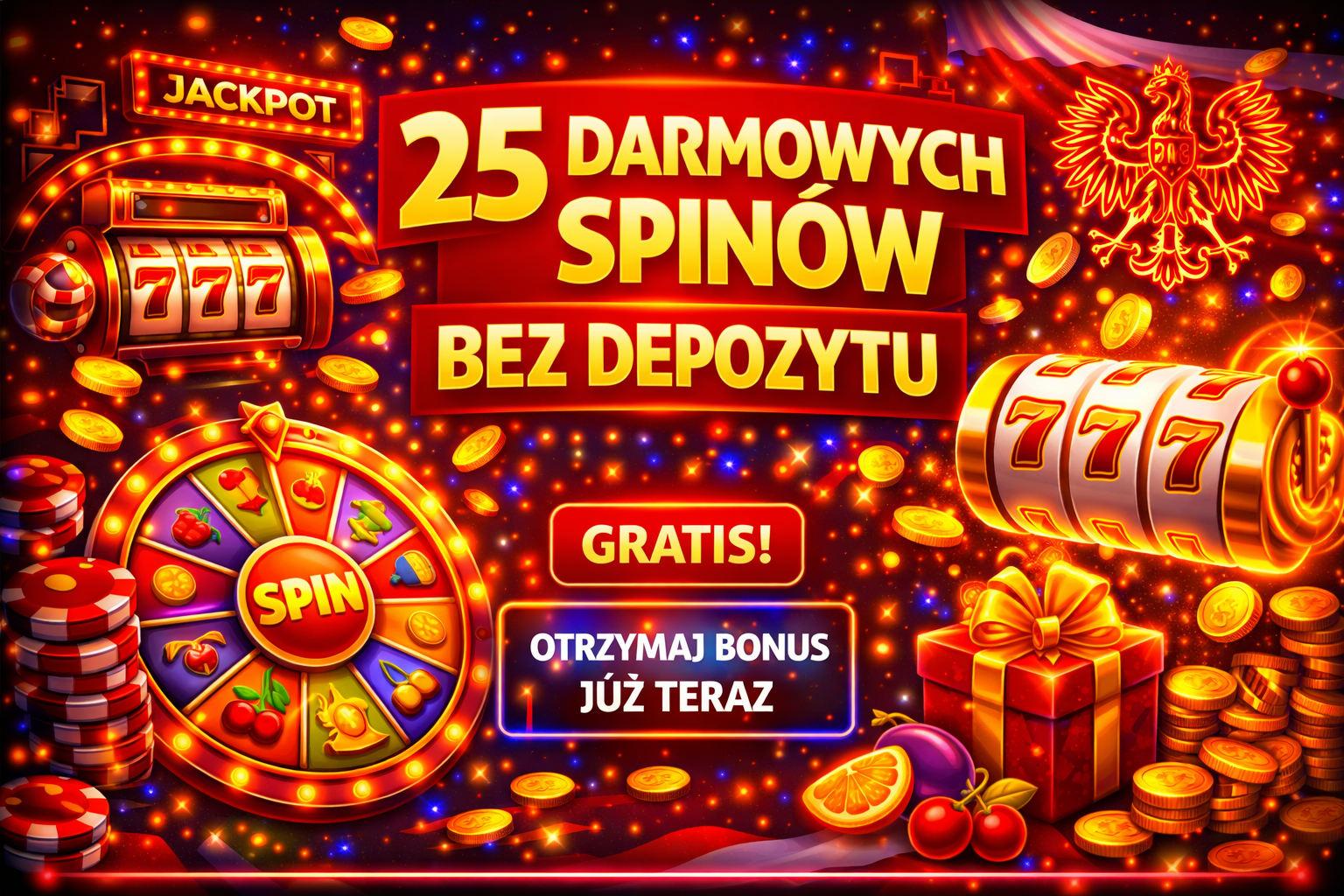 25 darmowych spinów bez depozytu