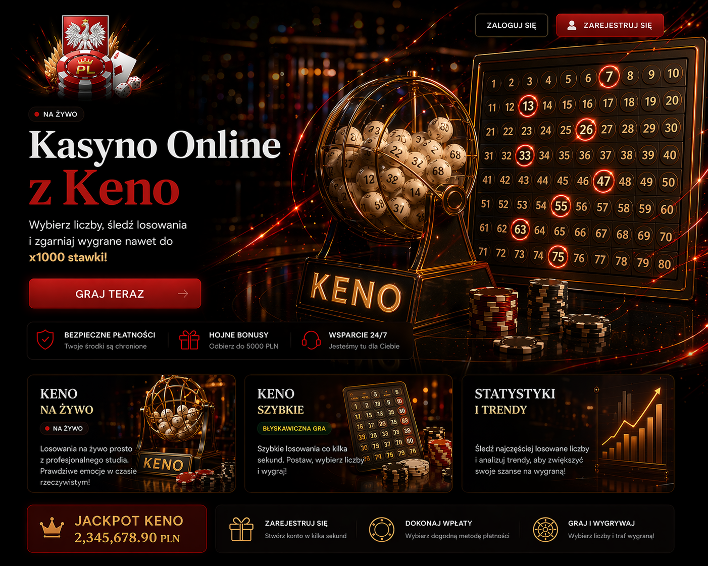 Kasyno online z Keno