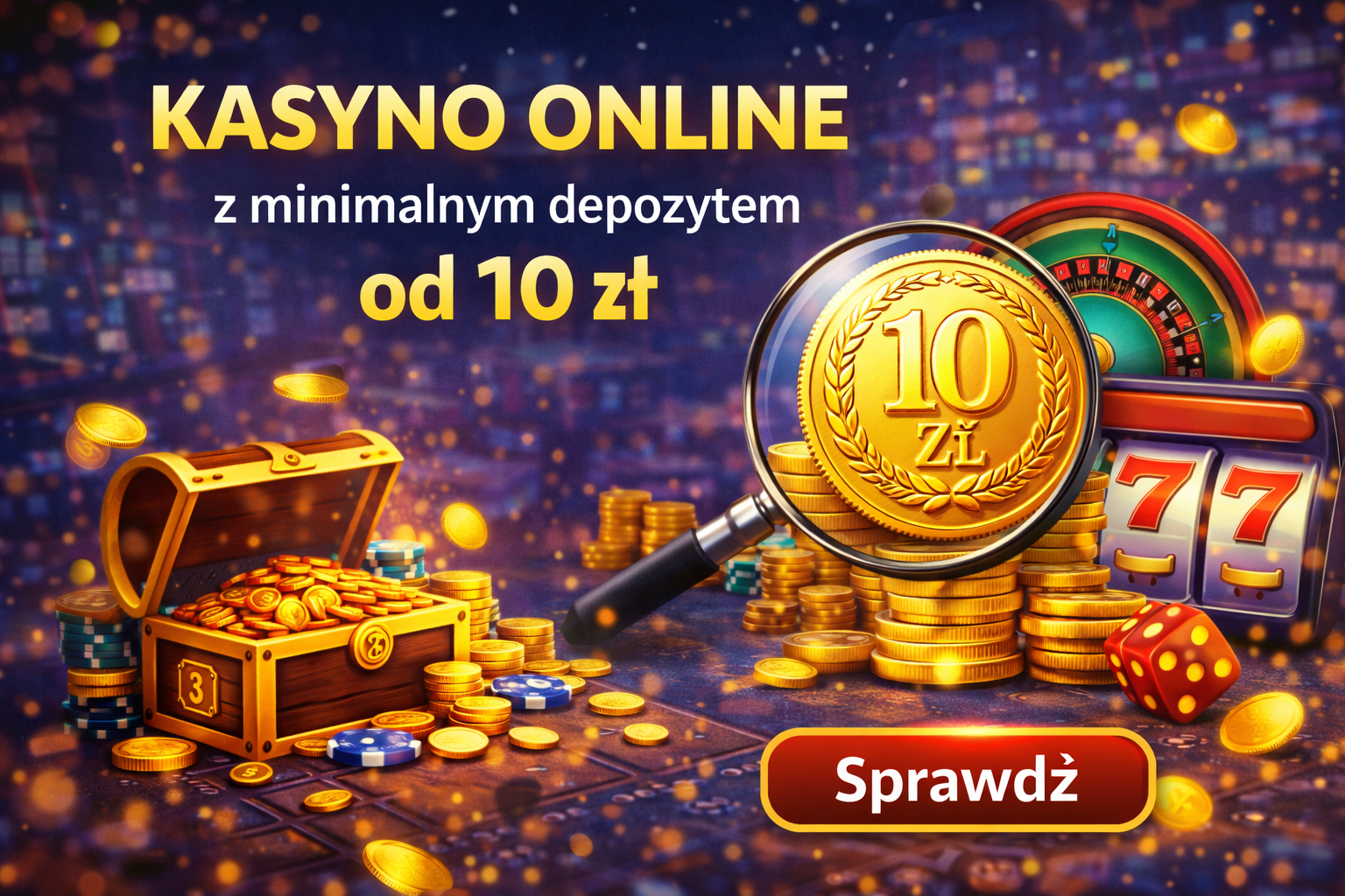 kasyna z depozytem 10 zł